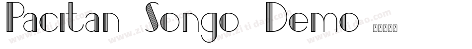 Pacitan Songo Demo字体转换